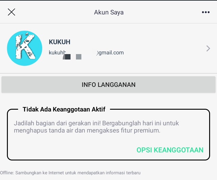 Login Alight Motion dengan Google